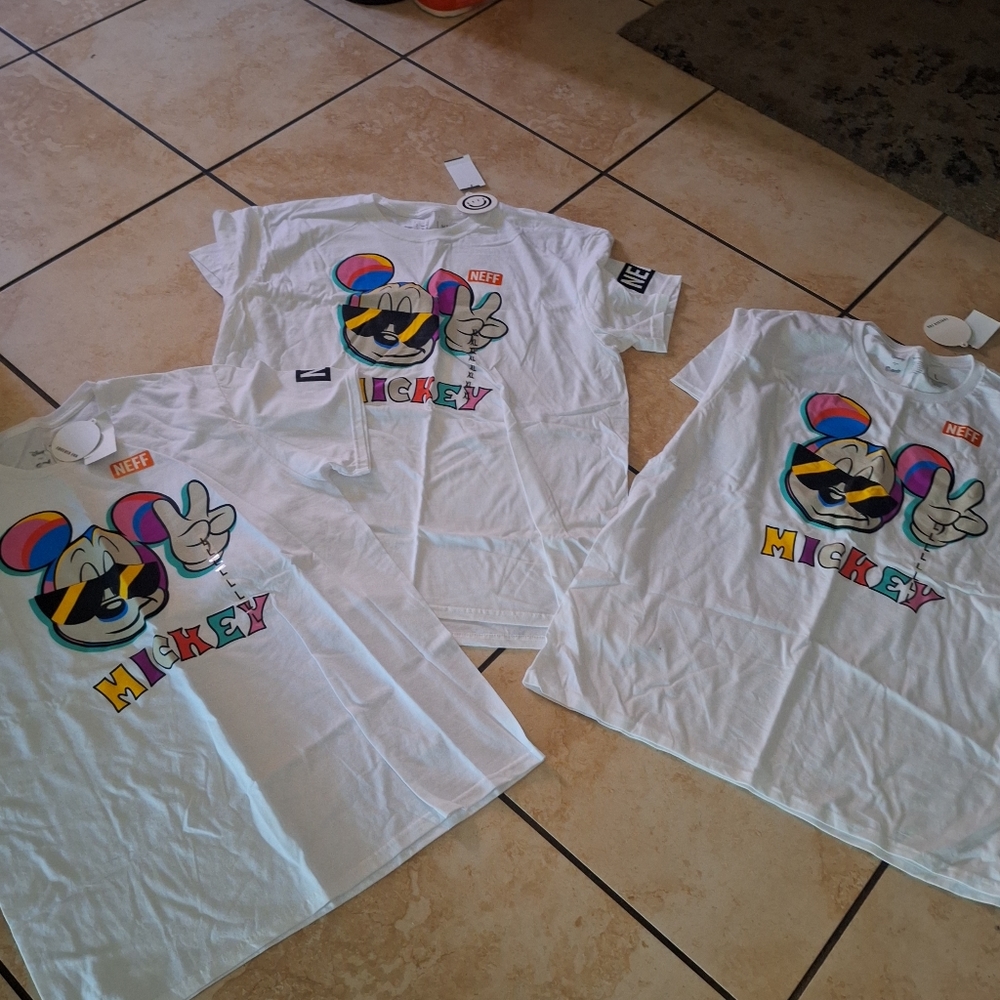 3 Mickey mouse t-shirts L ,XL